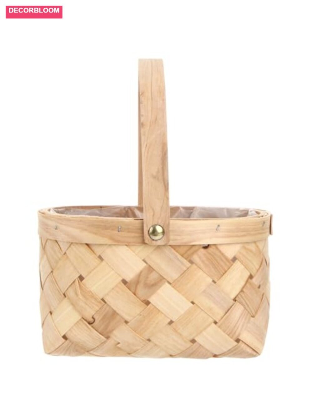 Garneck Wicker Basket with Handle for Halloween Costume and Easter Egg Hunt